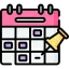 An online calendar displaying scheduled appointments.