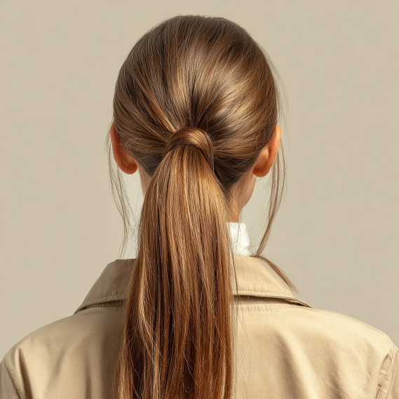 Do Hair Extensions Trigger the Alarm at Airport Security? 18 A woman from behind with a smooth and shiny ponytail.