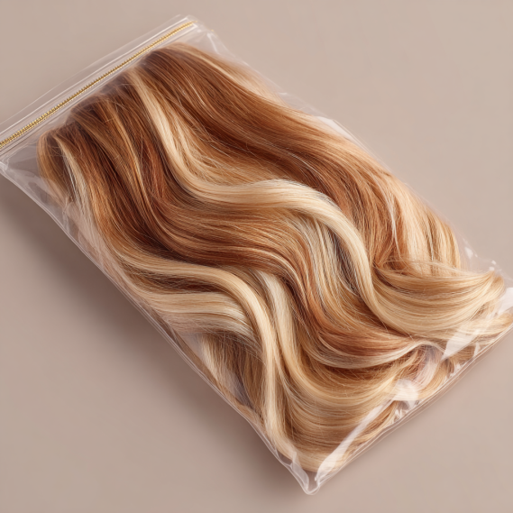 Do Hair Extensions Trigger the Alarm at Airport Security? 9 Non-metallic clip-in hair extensions neatly packed in an elegant travel pouch, designed not to trigger the alarm.